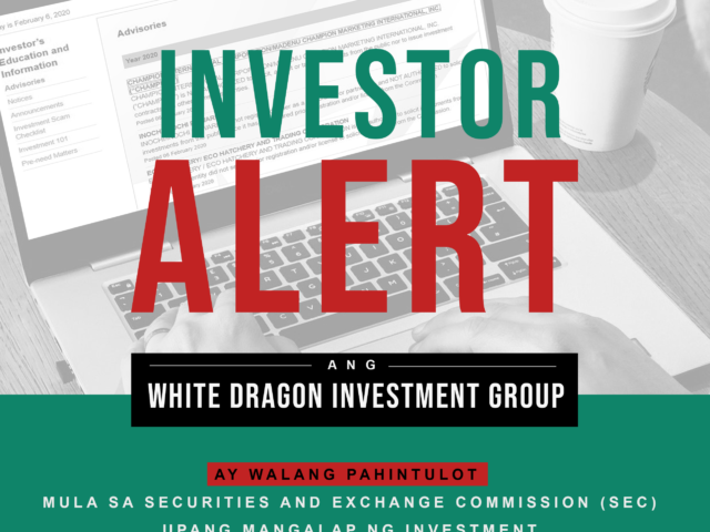 SEC warns public about White Dragon Investment Group