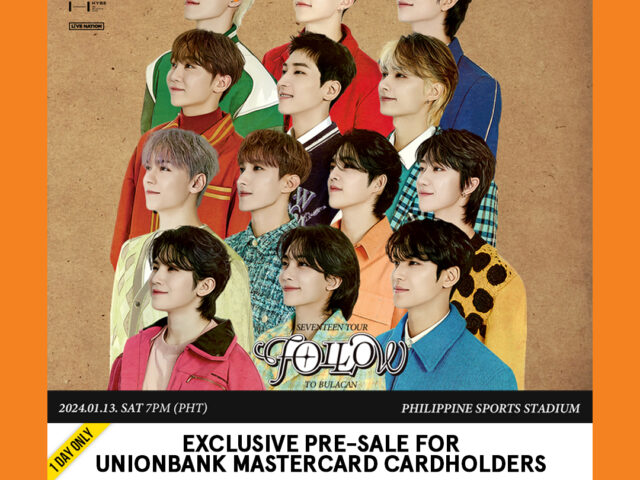 Presale of tickets for UnionBank Mastercard cardholders to K-pop concert