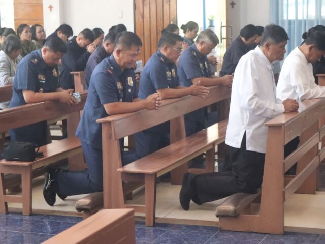 PROCOR personnel gather for Ash Wednesday mass at St. Paul Church