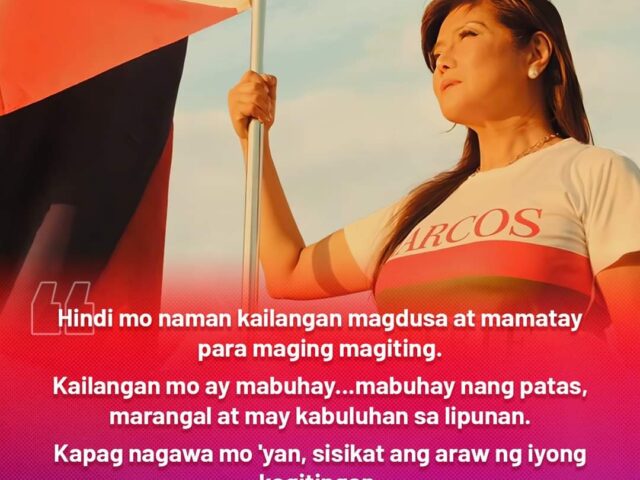 Imee: What good is bravery without bullets to fight with?