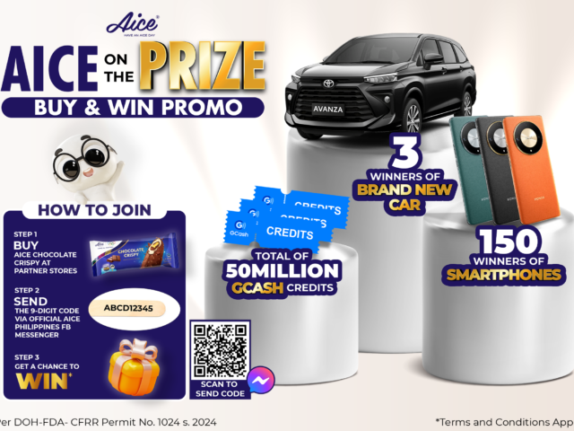 Win big with Aice’s “Aice on the Prize” promo!