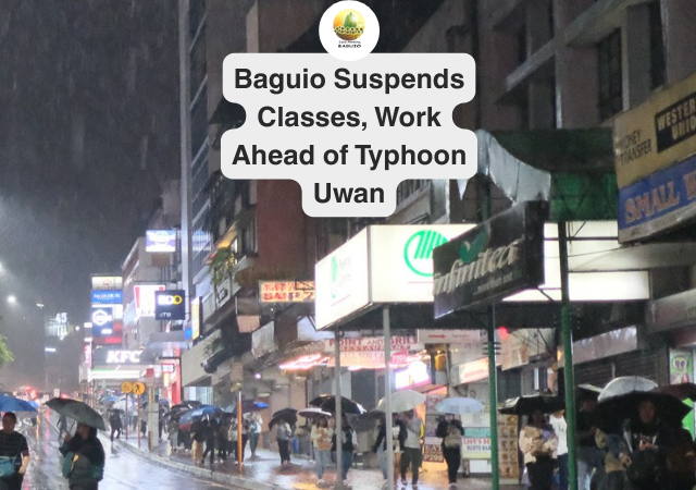Baguio suspends classes, work ahead of Typhoon Uwan