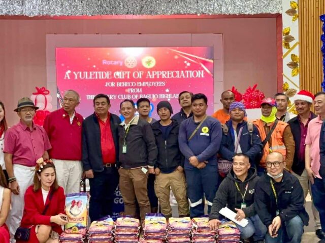 Rotary Club honors BENECO workers with early Christmas gift