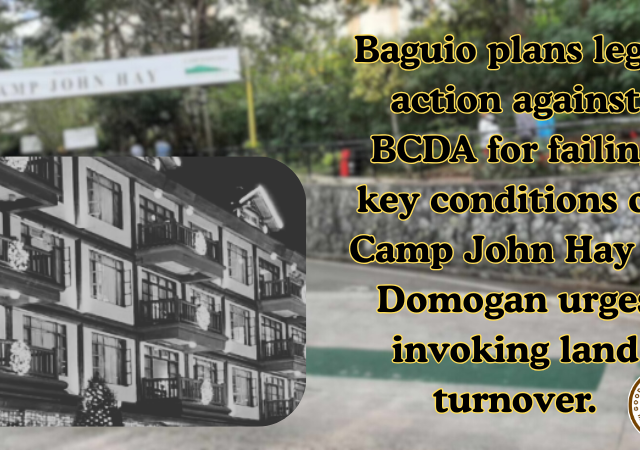 Baguio to sue BCDA over Camp John Hay issues
