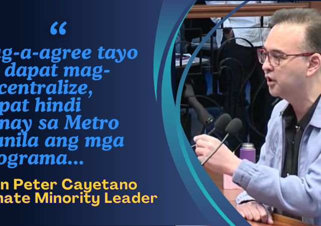 Cayetano pushes rural development, LGU aid in 2026 budget
