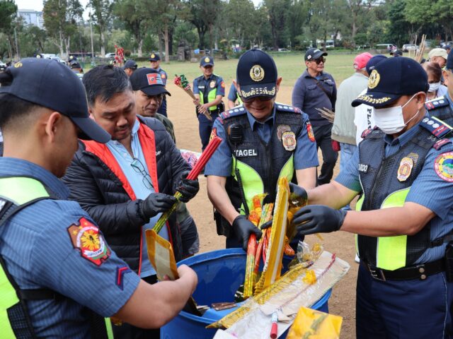 Baguio destroys over 14,000 illegal firecrackers