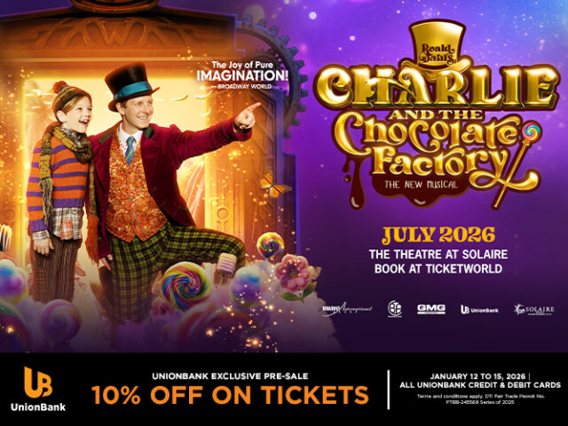 UnionBank cardholders get 10% off ‘Charlie and the Chocolate Factory’ tickets