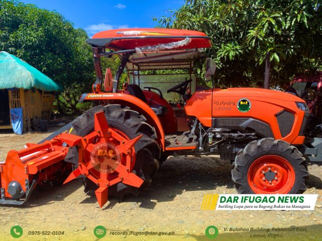 DAR Ifugao hands over ₱1.3M 4WD tractor to farmers