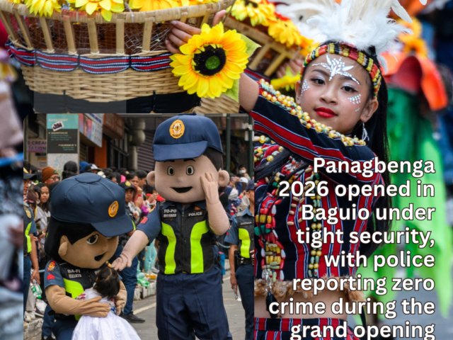 Police report zero crime at Panagbenga 2026 opening