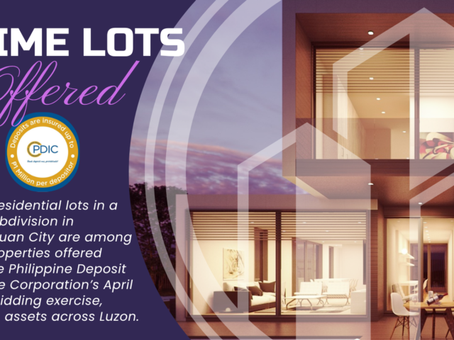 PDIC to e-bid prime residential properties on April 29–30