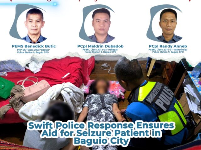 Baguio cops save seizure patient in Irisan