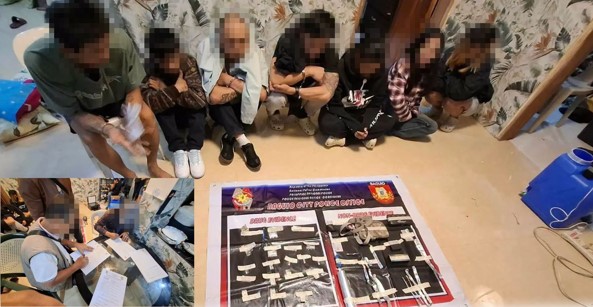 Baguio drug raid arrests eight, seizes P97,000 contraband