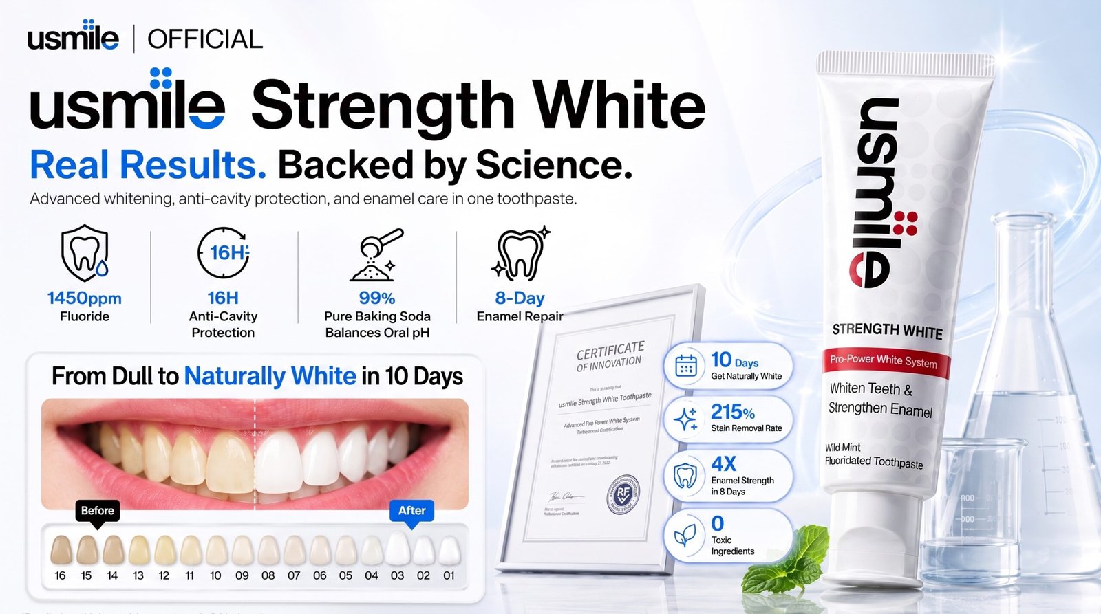 usmile Strength White Toothpaste