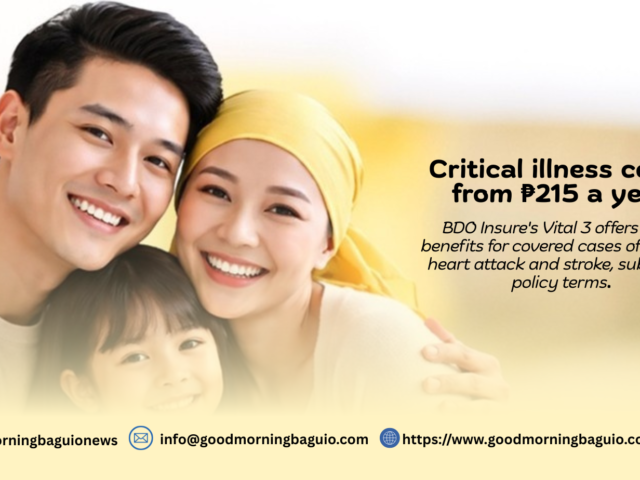 BDO Insure offers critical illness cover starting at ₱215 a year